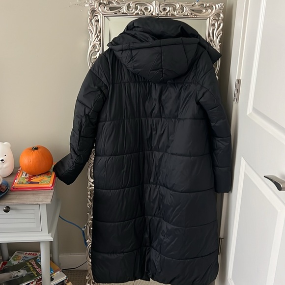 Banana republic black hooded puffer winter down coat/ jacket - Picture 6 of 6